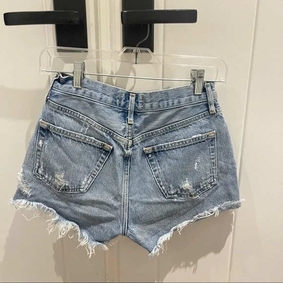 Agolde Parker Short in Swampmeet (24) - Picture 7 of 12